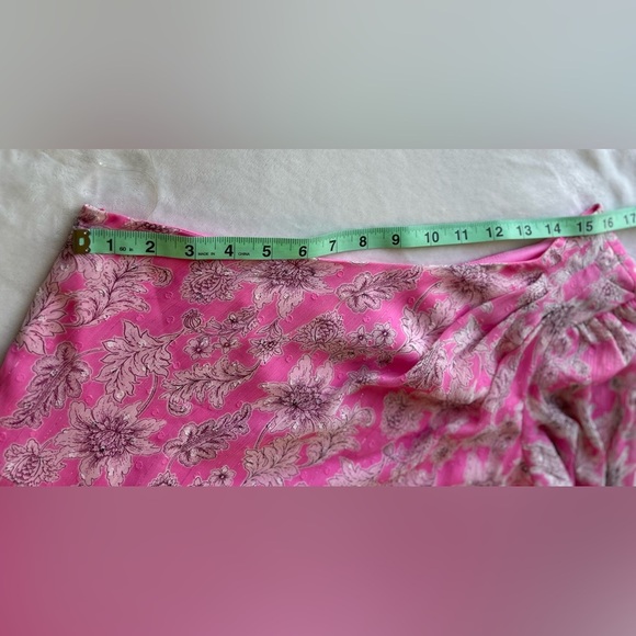 Taylor Pink One Shoulder Puff Sleeve Sundress - Picture 7 of 8